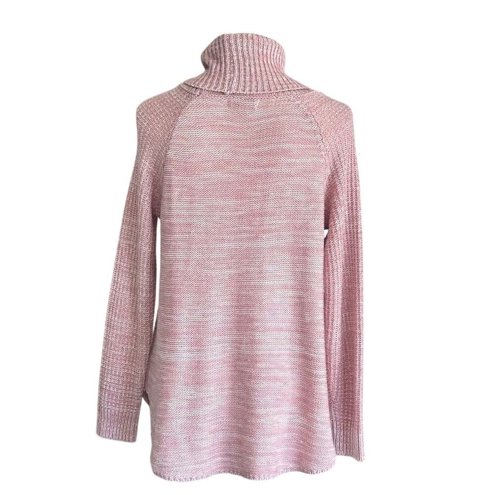 It's Our Time Women's Pink Cowl Neck Pullover Sweater Size L - Picture 2 of 6